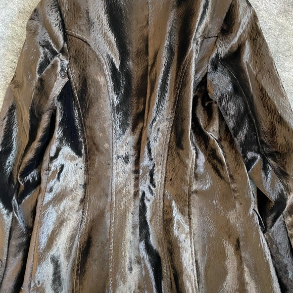 Crushed suede/velvet like gorgeous chocolate blazer - Picture 5 of 7